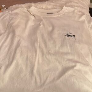 Stussy Logo Tee in White
